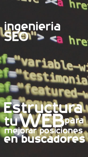 Ingenieria SEO. Estructura tu pagina web para mejorar el posicionamiento en buscadores.